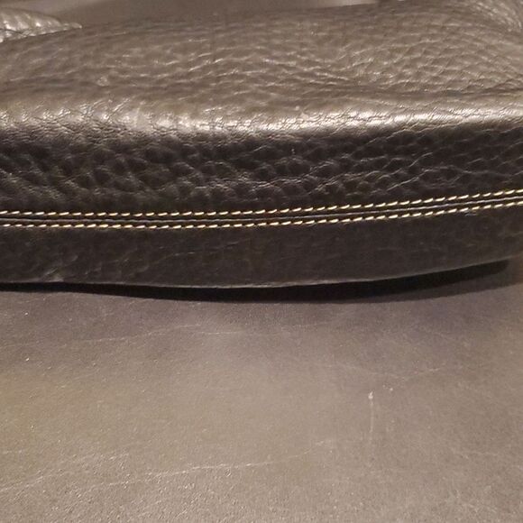 KENNETH COLE Mini Black Leather Handbag Purse Bag - Picture 2 of 6